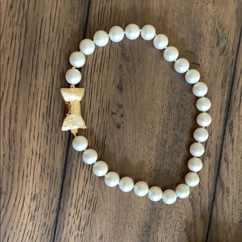Kate Spade Pearl Bow Necklace